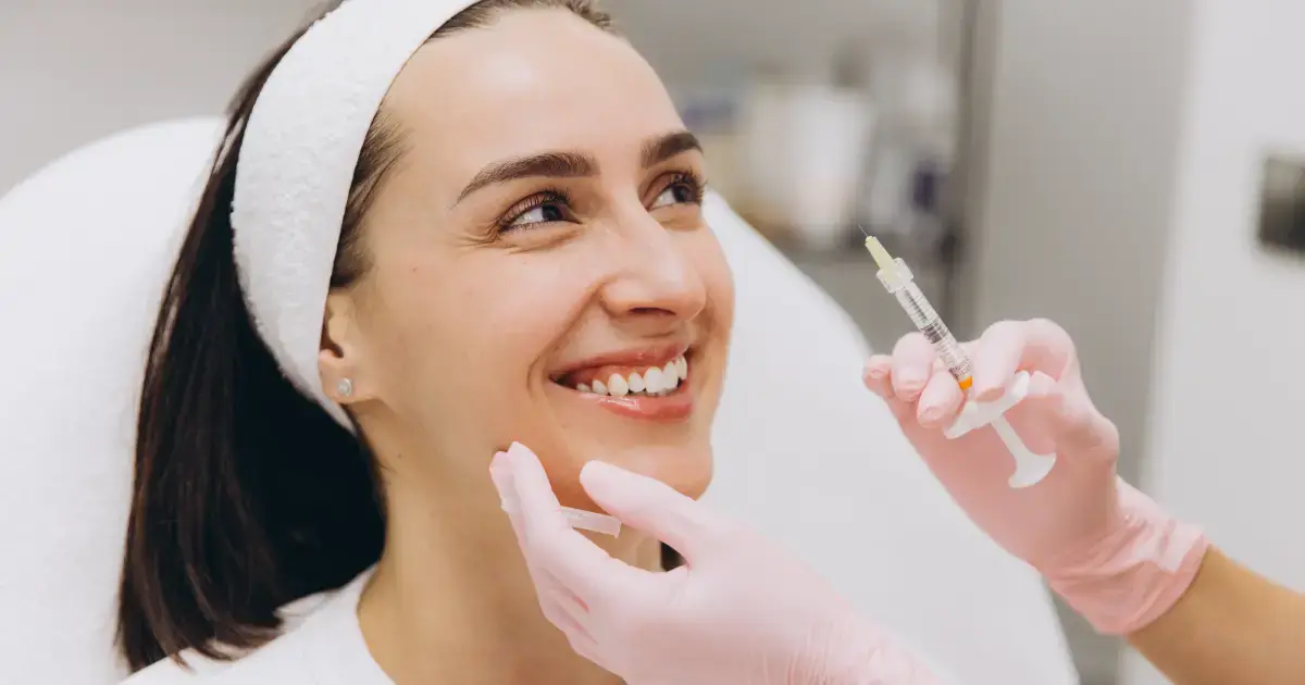 A Women receiving Aesthetic Treatments in Aldie, VA